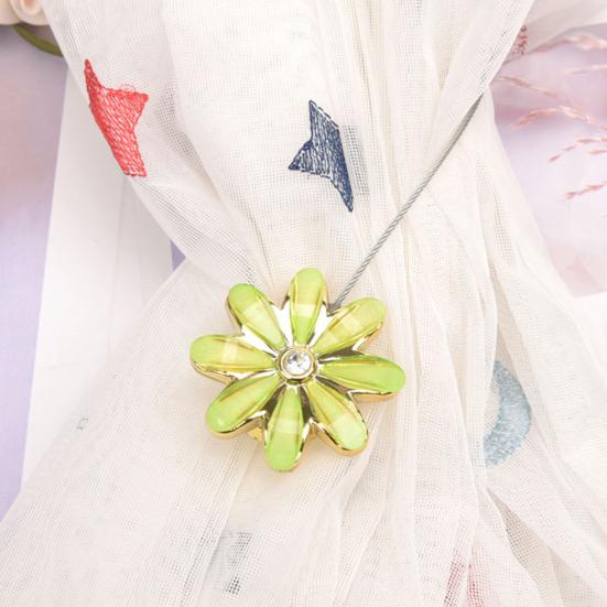 Curtain Buckle Stylish Magnet Adsorption Metal Decorative Curtain Tieback for Home