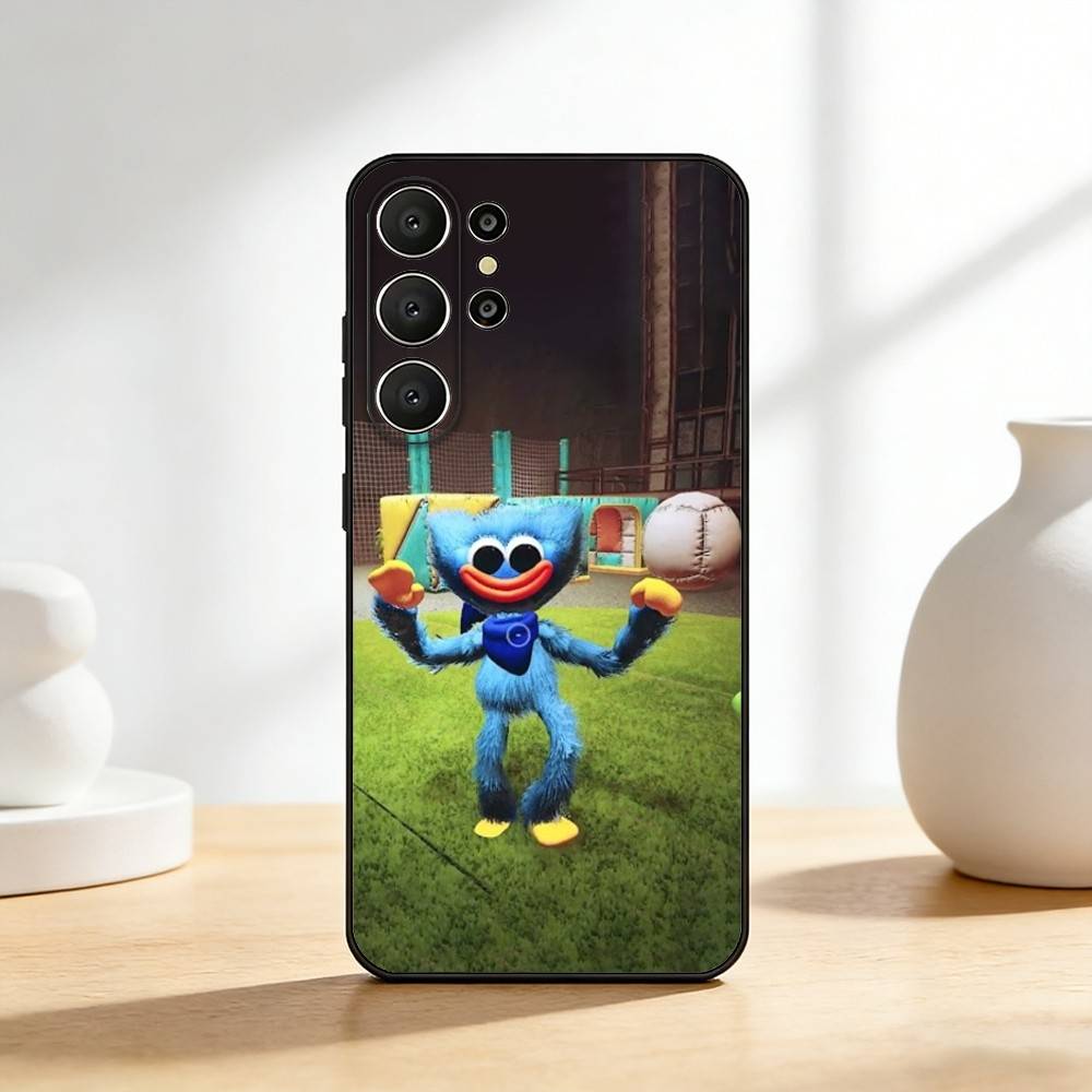 Игровой чехол для телефона H-huggy W-Wuggy для Samsung S26, S25, 24, 23, 22, 30, 21, 10, 9, Ultra, Plus, Lite, FE Мягкий черный чехол