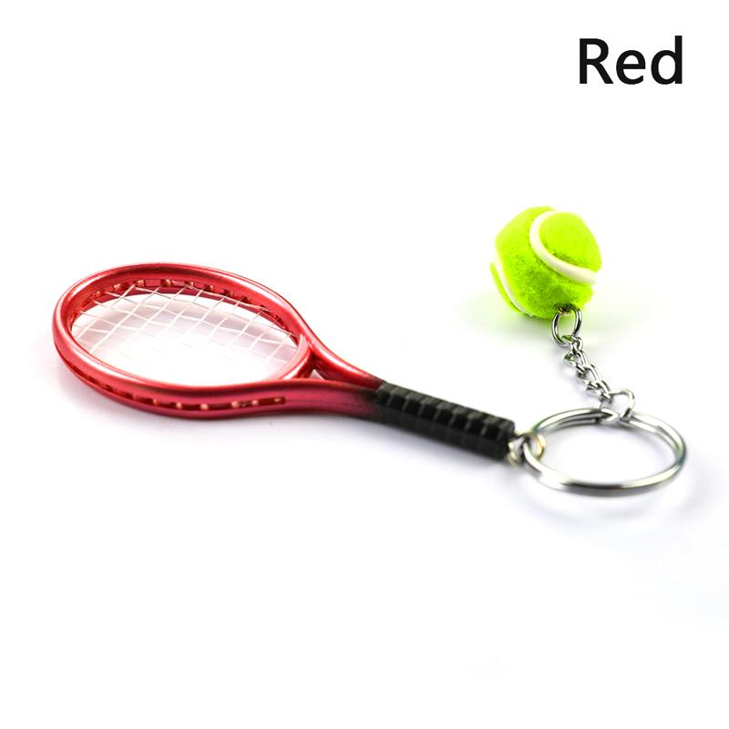 Милая спортивная мини-теннисная ракетка, кулон, брелок для ключей, аксессуары, подарки