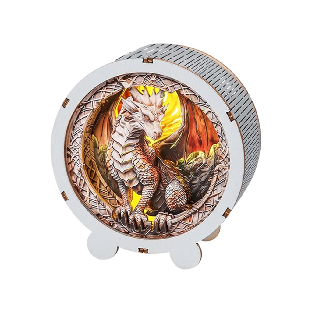 Деревянные пазлы 3D Ночник (Мир Динозавров) DIY поделки для взрослых 3D деревянные пазлы ночник для семьи и друзей