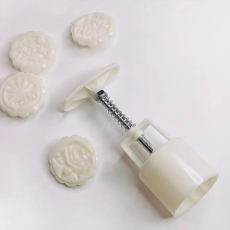 1 набор DIY Форма для выпечки лунных пряников Ручной пресс Штамп для печенья Луна для украшения торта Кондитерский DIY Инструмент Посуда для выпечки Инструмент для бара Праздник середины осени