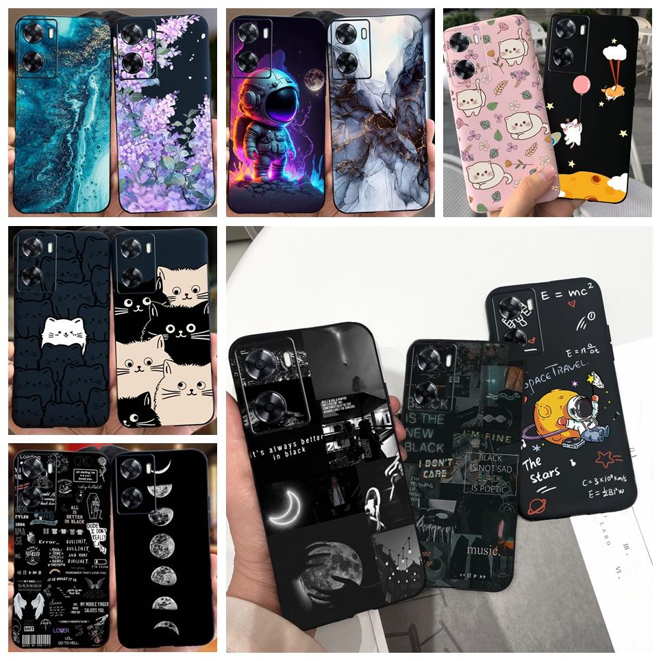 For OPPO A57 A77 4G Case Cute Cool Cartoon Back Cover TPU Soft Silicone Phone Cases For OPPO A77 5G A57s A57e A77s 4G Bumper Bag