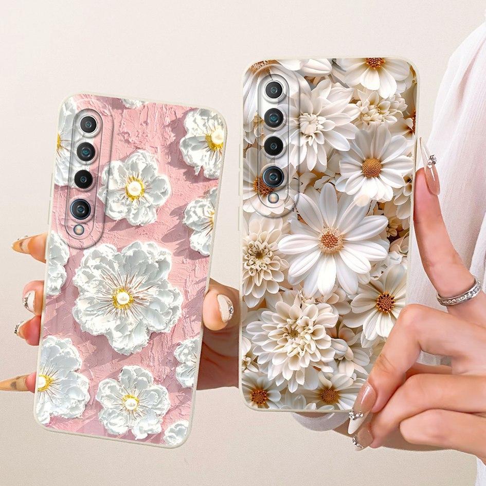 Для Xiaomi Mi 10 5G Чехол Популярный Цветок Ромашка Мягкий Силикон Ударопрочный Чехол Для Xiaomi Mi 10 Pro 5G Funda Mi10 Mi10Pro 5G Оболочка