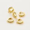 1Pair 14K/18K Gold Color Plated Brass Earrings Inlaid Zircon Earring For Jewelry Findings Making Supplies Women Gifts