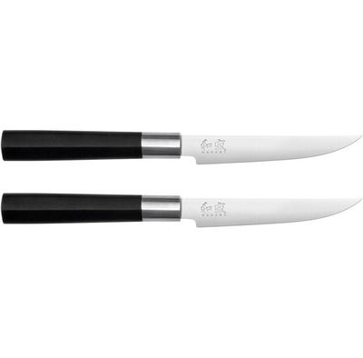 Набор ножей для стейка KAI Wasabi Black, 2 предмета (67S-400)