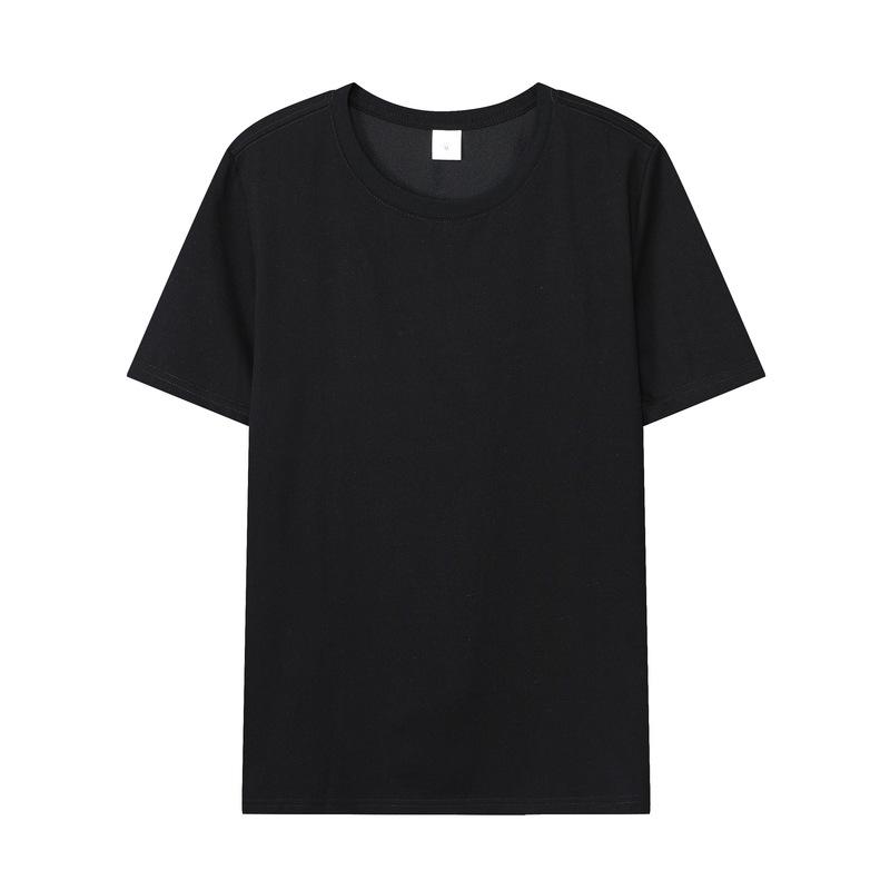 Футболка унисекс 190G Loose Ice Silk Cotton с коротким рукавом - однотонная, мягкий базовый топ