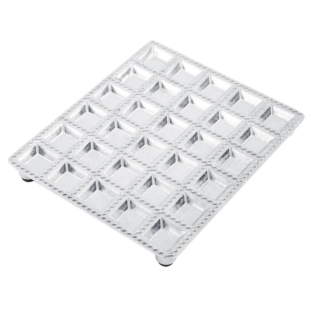 Kitchen Gadgets Aluminium Alloy Ravioli Maker 30 Holes Reusable Dumpling Mould Multifunctional Durable Ravioli Cutter Restaurant