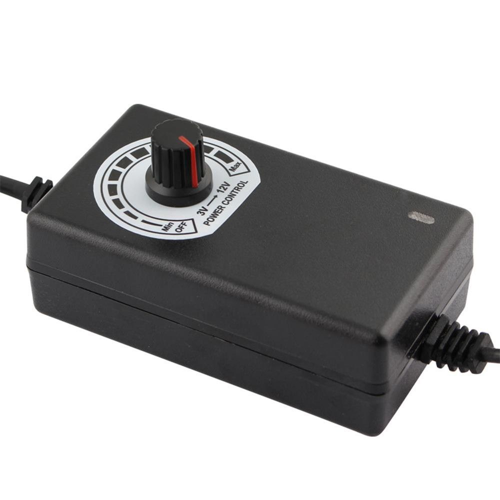 Durable AC/DC Electrical Power Supply Adapter Adjustable Voltage Charger Variable 3V-12V 2A