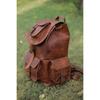 Men's Large Real Vintage Leather Backpack Brown Travel Rucksack Laptop Bag