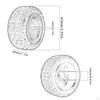 RC Car Tyre Tires Set 4 Pieces Accessories Easy To Replace Spare Parts Truck Wheel