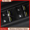 7Pcs ABS Car Window Lift Switch Button Sequin Trim Sticker for Jeep Renegade 2015- Compass 2017-