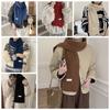 Wool Scarves Knitted Scarf Cashmere Shawl Warm Scarf Thicken Wool Scarf  Autumn Winter