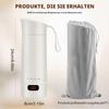 400 ml Travel Kettle, Electric Kettle with Temperature Control, Portable Travel Kettle, 300 W Pressure Cooker, with Brushes and Pockets, for Tea