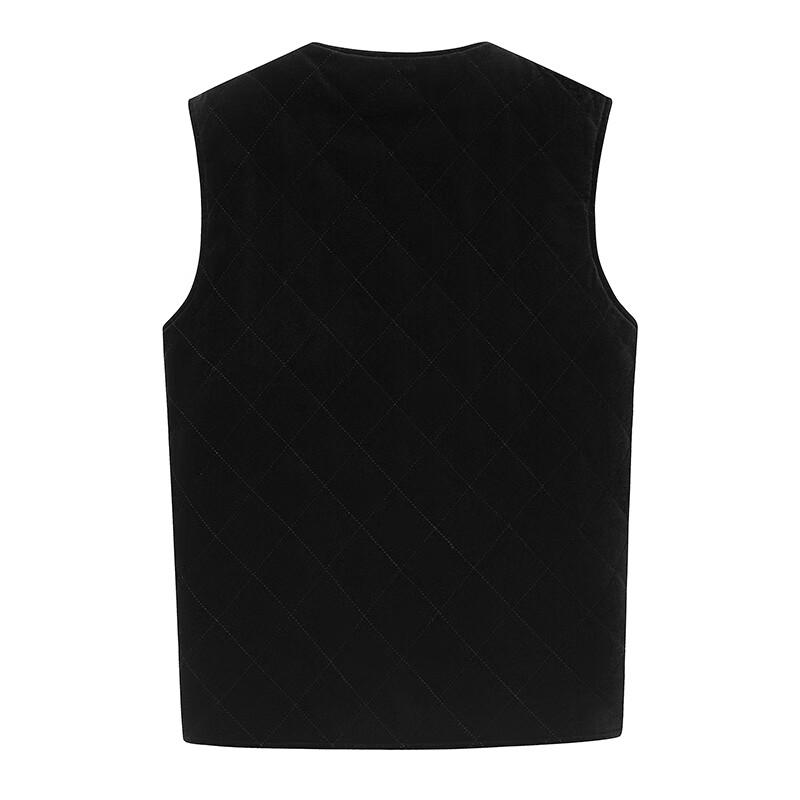 KAISER Men's Premium Mink Fur Lined Vest for Overcoats