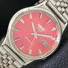 GENUINE VINTAGE SEIKO 5 AUTOMATIC 7S26A JAPAN MENS RED DIAL WATCH A702355-5 R124-a702355