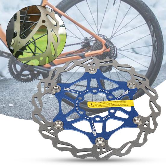 Bicycle Brake Disc Practical Heat Dissipation 6 Bolt Pattern Stainless Steel Disc Brake Rotor Outdoors Supplies