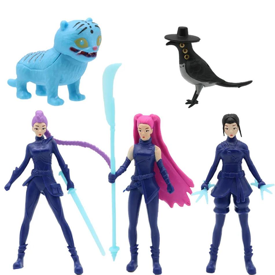 18pcs/set Kpop Demon Hunters Series Figure Model Toy Cartoon Gaming Peripherals Desk Room Decoration Halloween For Kid Gift