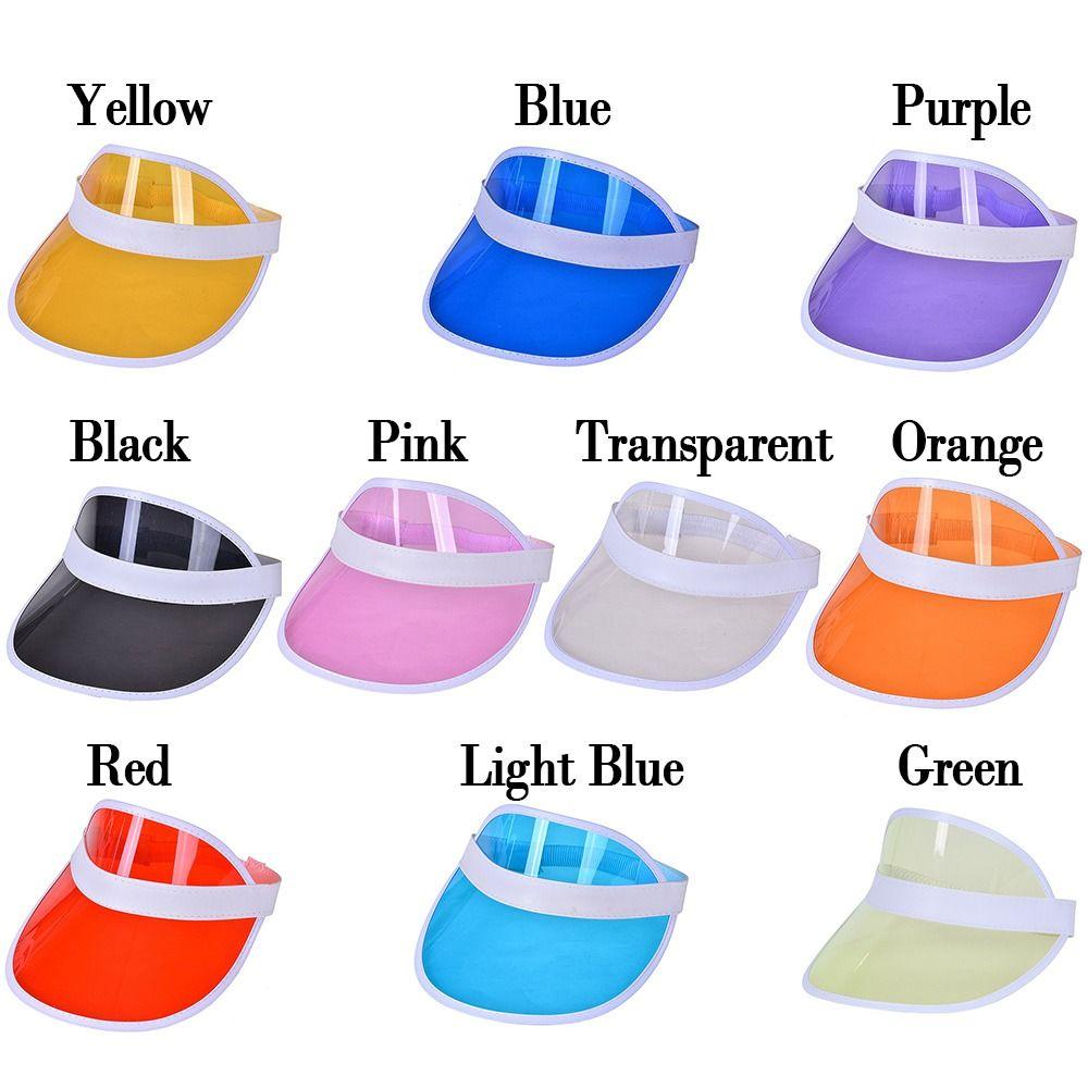 Пустая макушка Женская Мужская Прозрачная Велосипедная Солнцезащитная Шляпа Козырьки Летняя Бейсболка Защита от УФ Лучей Солнцезащитная Шляпа