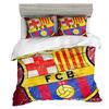 Size 3D Printed Football Club Standard Bedding Three-Piece Quilt Cover Pillowcase