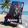 Custom Name Personalized 1860 Munchen football club Print Beach Towel, for Trip Camping Beach Party Home Decor, Birthday Gift for Family & Friends