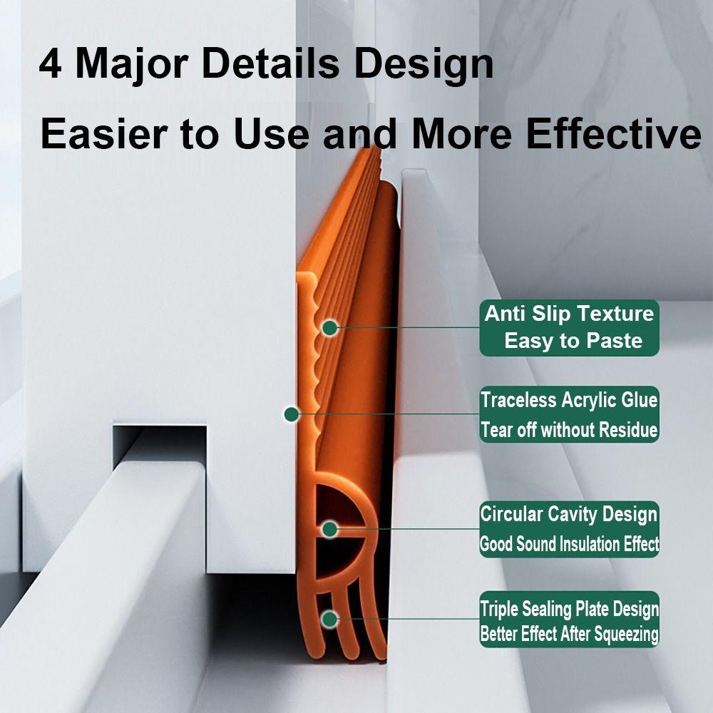 2/4 м Ветрозащитная уплотнительная лента для раздвижных окон, защита от насекомых, уплотнитель, защита от сквозняков