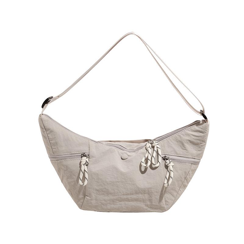 Small Bag Women's Cloth Bag 2025 New Korean Version One-shoulder Messenger Bag Casual Solid Color Foreign Style Women's Texture Dumpling Bag