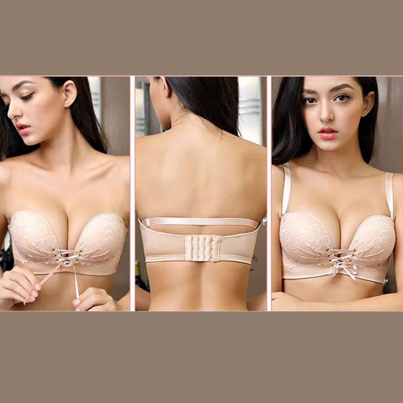 Бюстгальтер без бретелек, женский кружевной бюстгальтер без косточек размера плюс, бесшовное нижнее белье без стального кольца, невидимый бюстгальтер без косточек, нескользящий бюстгальтер, топы