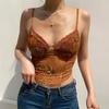 Slim Fit Lace Camisole Sexy Lace Splicing Tank Top Streetwear Lace Floral Camis  Women's Wear