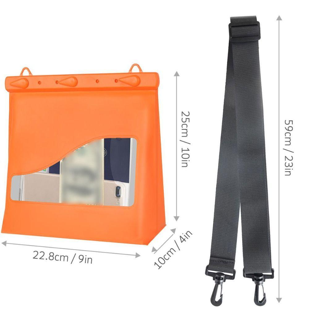 Adjustable Shoulder Strap Waterproof Shoulder Bag PVC Crossbody Bag The Water-sprinkling Festival
