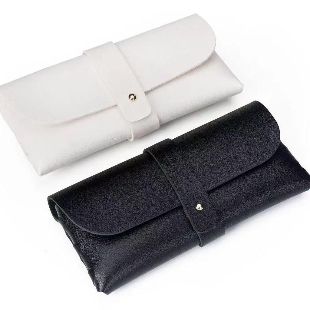 Portable Leather Sunglasses Case - Trendy Soft Eyewear Packaging Box In Stock