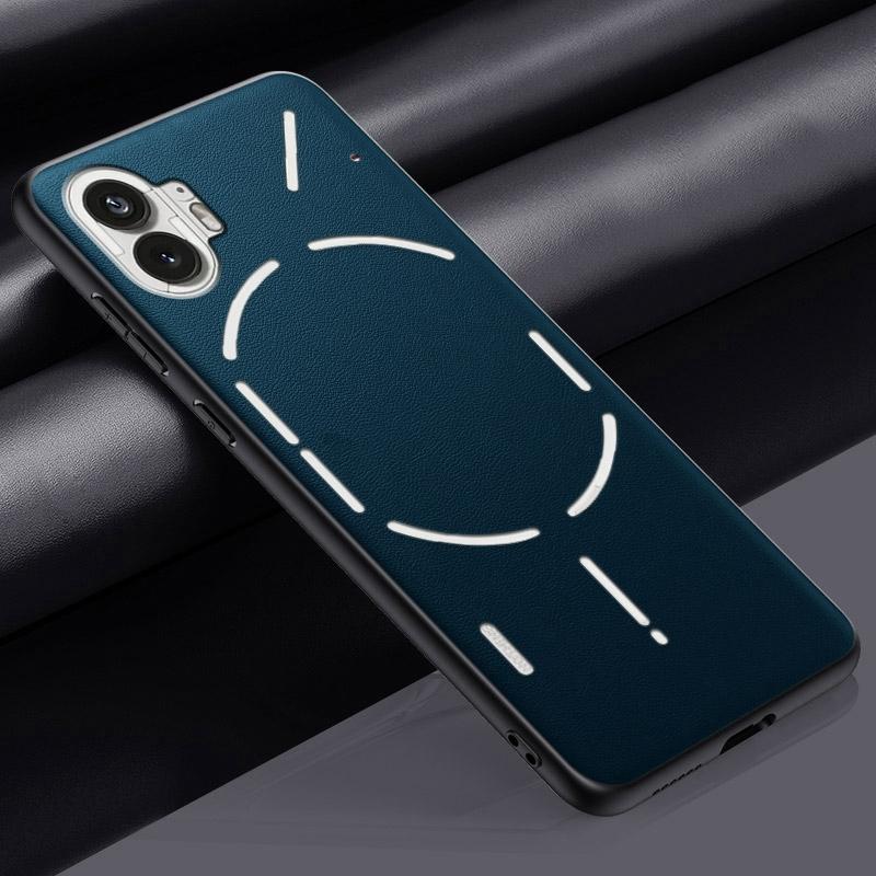 Роскошный чехол из искусственной кожи для Nothing Phone 1 One, задняя крышка, матовый силиконовый чехол для телефона с полной защитой для Nothing Phone1 5G Coque