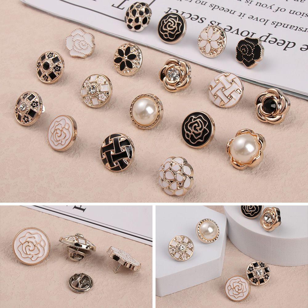 6PCS Fashion DIY Anti-exhaust Coat Button Seamless buttons Detachable Adjustable