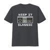 Men S Keep It Classic T Shirt Black 2X Large vintage Washed Comfortable streetwear Stylish graphic Stretched homme Breathable