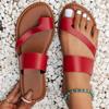 Fashion Summer Women Flats Casual Sandals Plus Size Clip Toe Beach Slippers Flip Flops Slides Women Slip-On Gladiator Zapatos De Mujer
