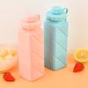 Складная силиконовая бутылка для воды 610 мл, герметичная складная бутылка для воды для путешествий, кемпинга, походов, спорта на открытом воздухе