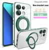 Покрытие кольца магнитная поддержка прозрачный чехол для телефона для Xiaomi A3 14 Pro Ultra 13 13T 12T 11T Pro Poco X6 M6 F5 X4 X3 4G 5G