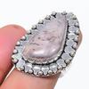 Natural Cappuccino Jasper Gemstone 925 Sterling Silver Jewelry Ring Size 8 q4T06