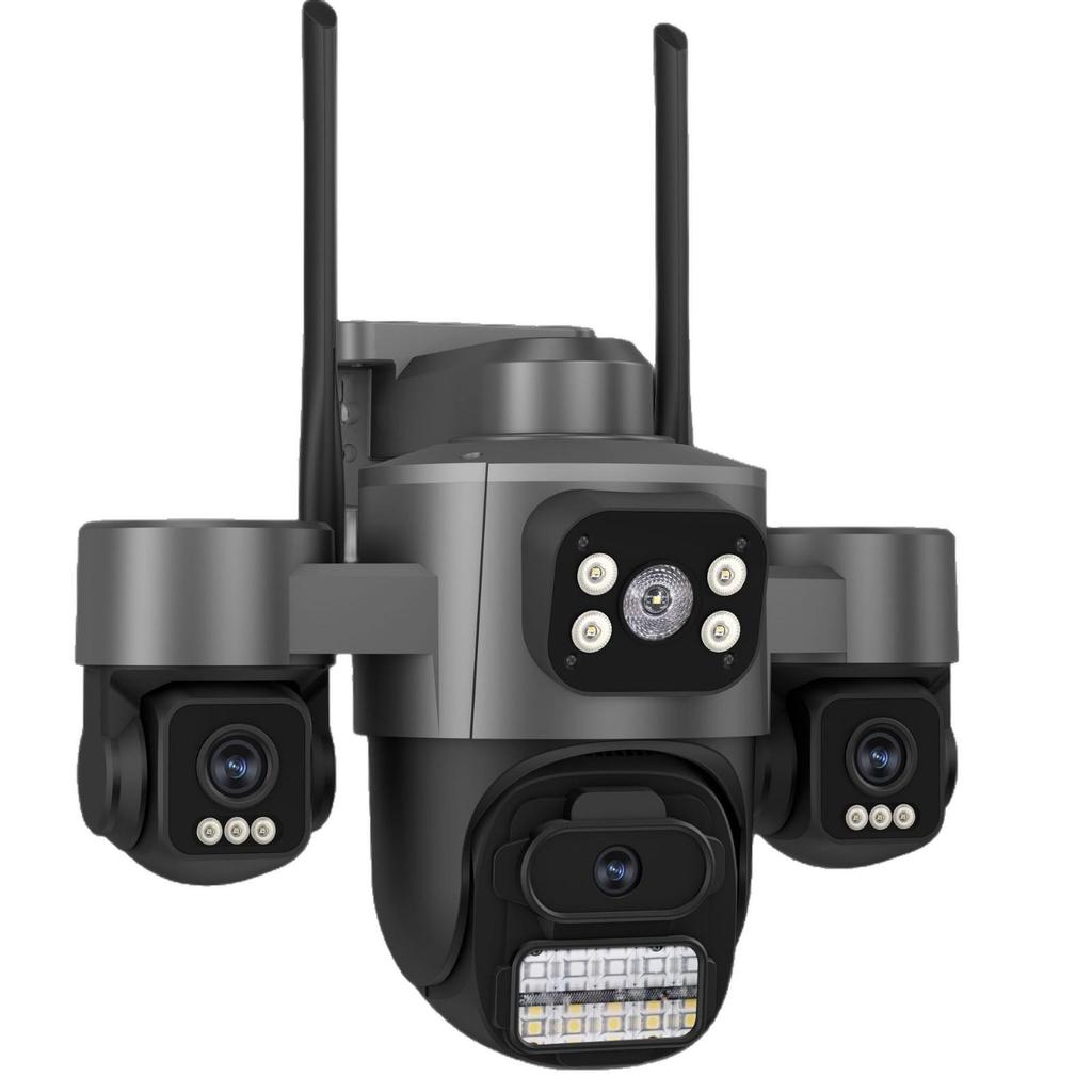 ICSEE Наружная HD WiFi камера видеонаблюдения с тремя объективами