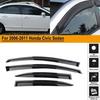 Дефлекторы окон Защита от солнца и дождя Ветровики Для Honda Civic Sedan 4 двери 2006-2011