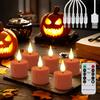 Rechargeable LED Candle,Flameless Candles With Remote Control, LED Light, Halloween Lamp, Christmas,Home Decor,Night Light