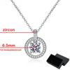 Moissanite Necklace for Women Top Quality 100% 925 Sterling Silver Sparkling Wedding Jewelry