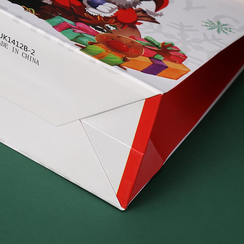 WTEMPO 3 шт 24*12*33 см Санта-Клаус напечатанный флип-чехол бант сумка рождественская конфета печенье выпечка винтажная упаковочная сумка