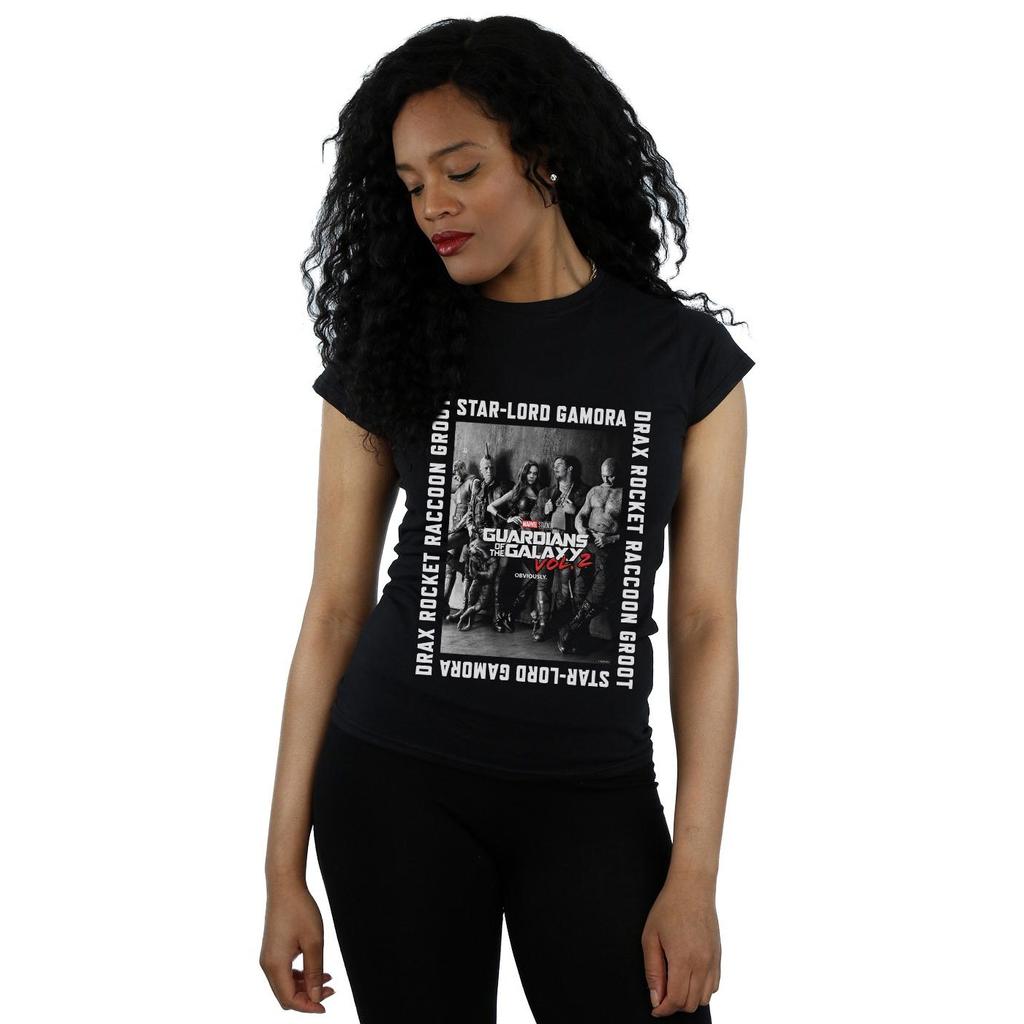 Marvel Womens/Ladies Guardians Of The Galaxy Framed Poster Cotton T-Shirt