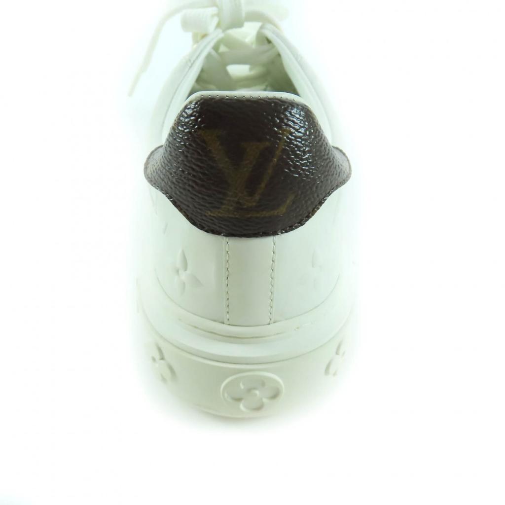 Great LOUIS VUITTON sneakers timeout line White brown leather Women 37 Used