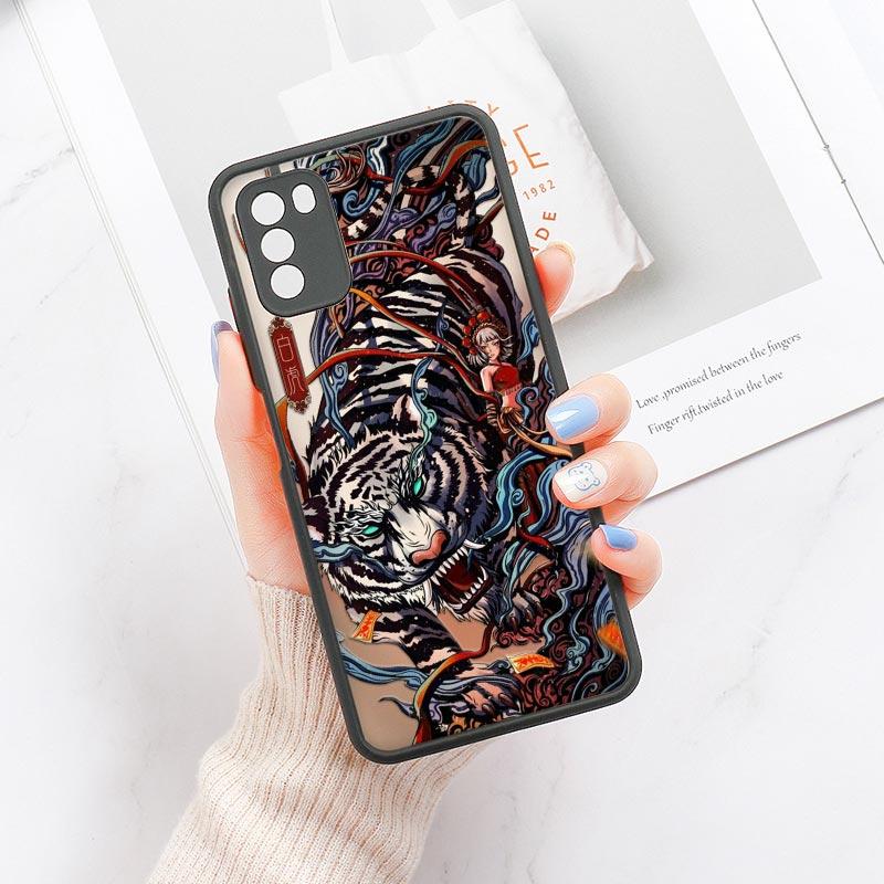Крутой чехол для телефона с тигром, драконом и облаками для Xiaomi Mi 11 Lite 5G NE 12 12T Pro 11T 9 10 Cover POCO X3 NFC F3 M3 M4 X4 Pro Матовый Funda
