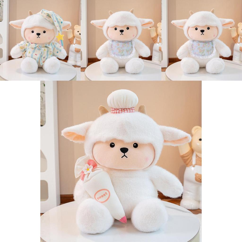 Sheep Plushie Cushion With Soft Filling For Children Playroom And Naptime