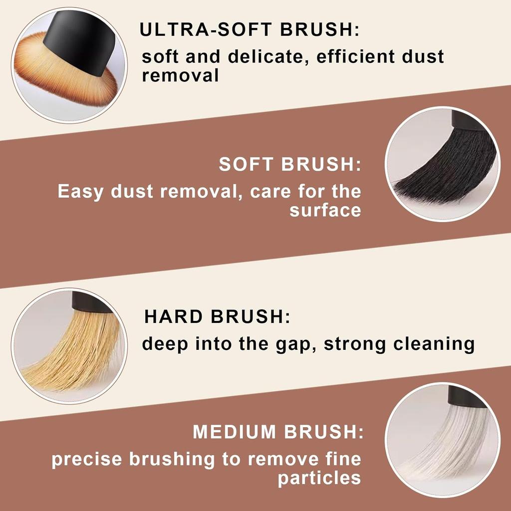 Car Detailing Brush Set, 4PCS Ultra Soft Detail Brushes For Interior & Exterior Cleaning Professional Auto Detailing Brushes For Car Wash, Wheels,