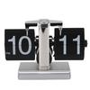 Retro Digital Flip Down Clock Battery Powered Flip Desk Clock with LED Ambient Light for Home