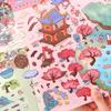 1Set Cartoon Cute Landscape Stickers Cabin Scene Diy Game Stickers Hand Account Decoration Stickers Creative Diy Stickers