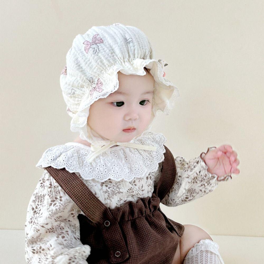 Дышащие чепчики для новорожденных 0-12 месяцев, детская шляпа от солнца 2025 года, чепчик для девочек, весна-осень